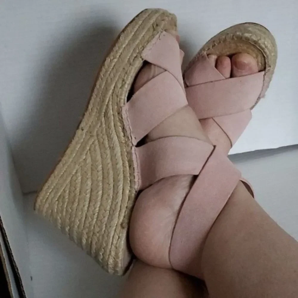 Kenneth Cole Espadrille Platform Wedges Sandals Heels New York Women's WOMAN 7.5